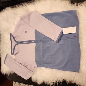 Oshkosh B'Gosh Girl's Fleece Cozie in Lavender w/ Embroidered Heart in 8/8A NWT